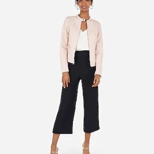 NWT Bagatelle Pink Faux Leather Netted Moto Jacket